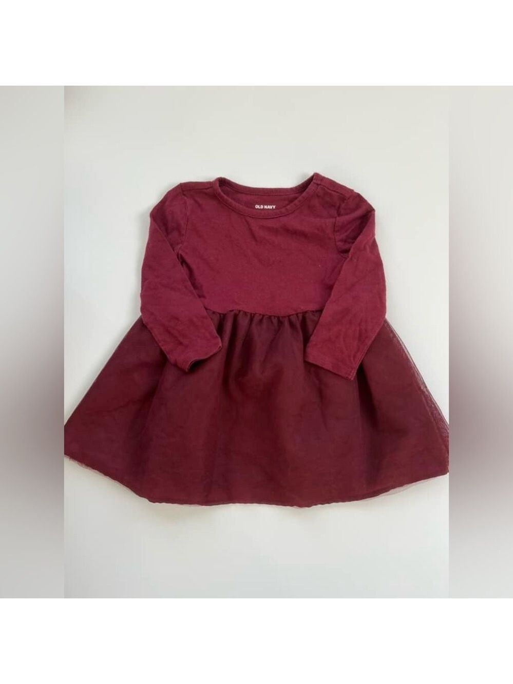 🩵4/$20 Old Navy Red Tutu Long Sleeve Dress